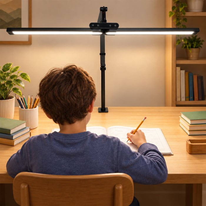 SoftGlow CST19K Clamp Lamp | LED Study Desk Light for Reading & Work