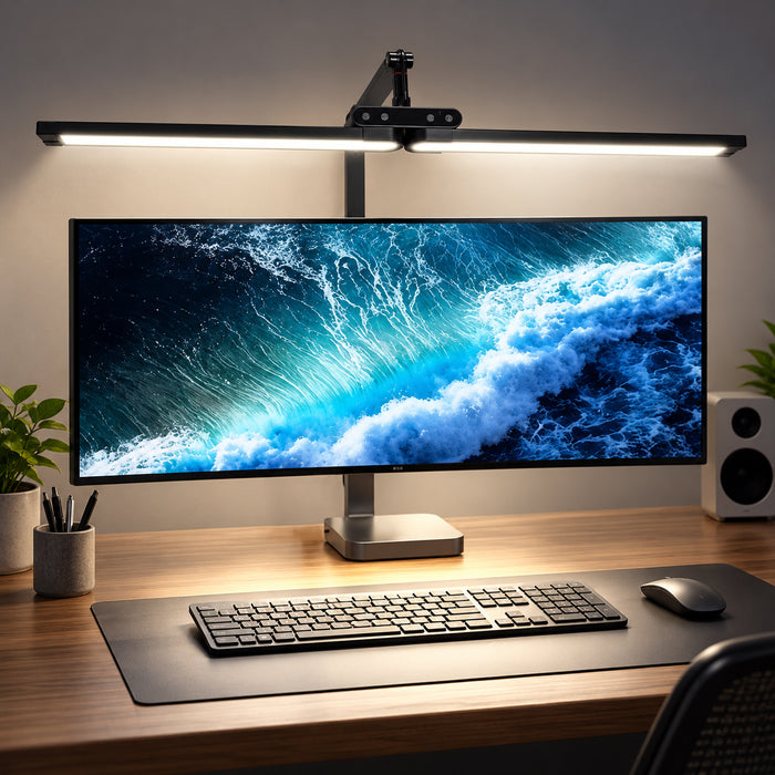 SoftGlow CST19K Clamp Lamp | LED Study Desk Light for Reading & Work