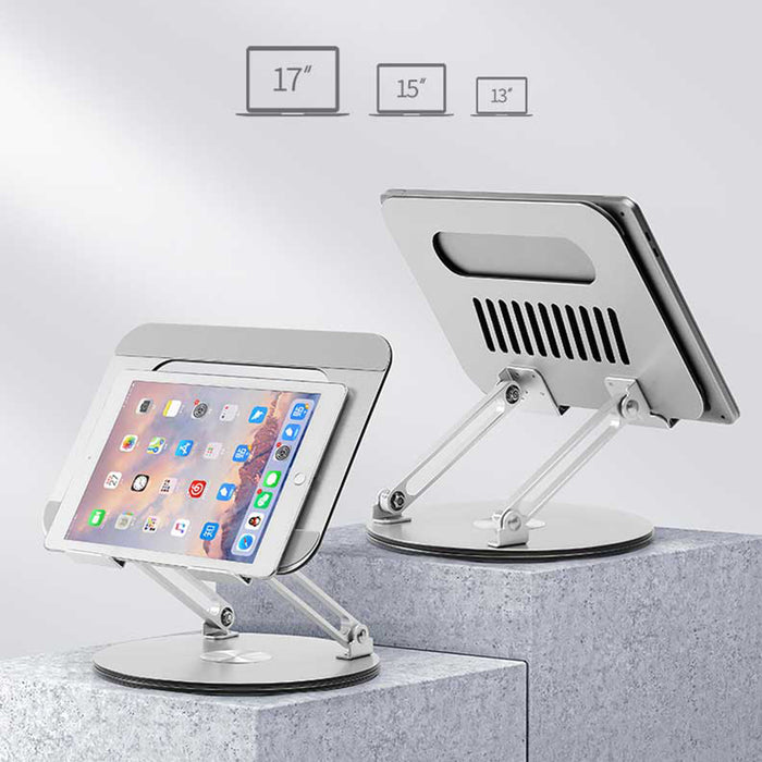 360 Rotating Aluminum Laptop & Tablet Stand T5