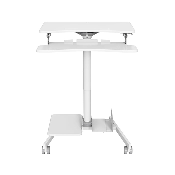 Mobile WHEELY Sit Stand Desk Folding 710mm FDS108