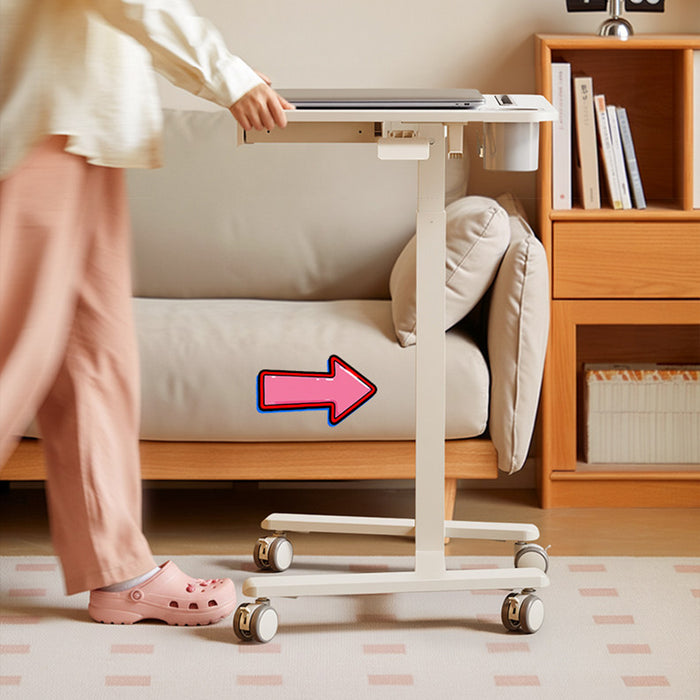 Mobile WHEELY Sit Stand Desk 600X500MM FA122ww