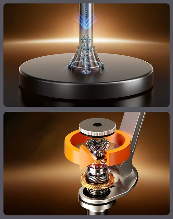 Aluminum Floor Tablet/iPad/Phone Holder Stand Mechanical Arm 360° Rotating