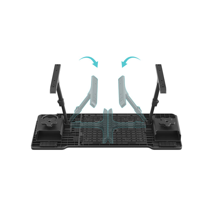 NEWTRAL Pro Laptop Table for Chair – Black | Adjustable Ergonomic Laptop Desk with Detachable Legs, Cup Holder & Monitor Mount