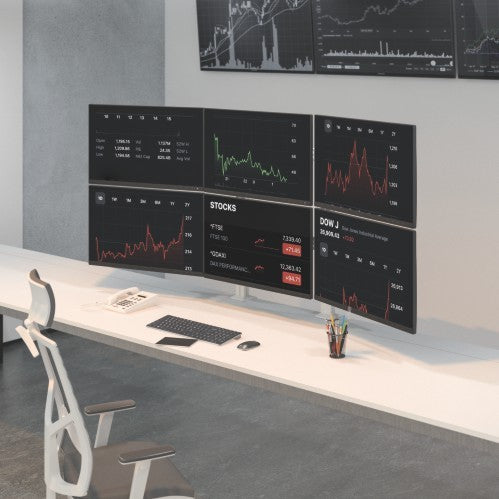 Quad Screens Heavy-Duty Aluminum Monitor Arms MTLDMA04 ETA10.20