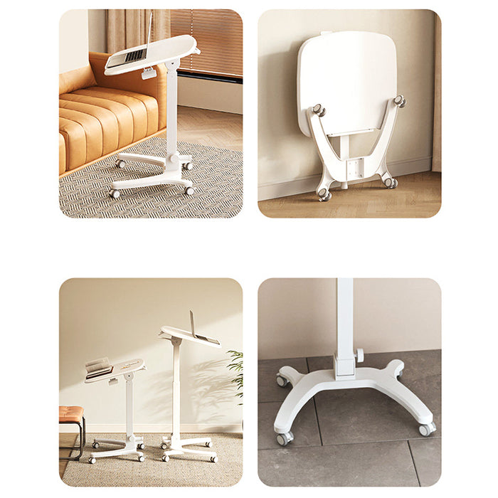 Mobile WHEELY Sit Stand DeskFoldable680X535MM Timber Look Desktop FA106lwoow