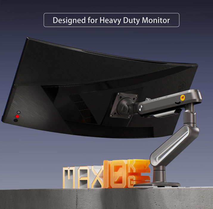 Gaming Monitor Arm – 27″–50″ Curved Screen (holds 18 kg) A6