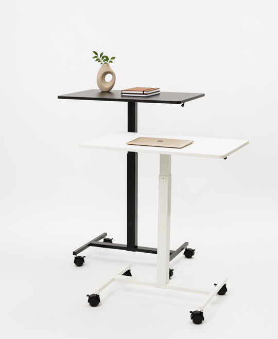 GKU Mobile Standing Desk - Height Adjustable Desk SmartUp-V5