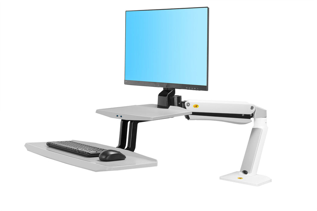 24"-35" FC55-B Sit Stand Desk Single Screen Mount
