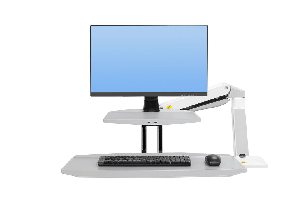 24"-35" FC55-B Sit Stand Desk Single Screen Mount