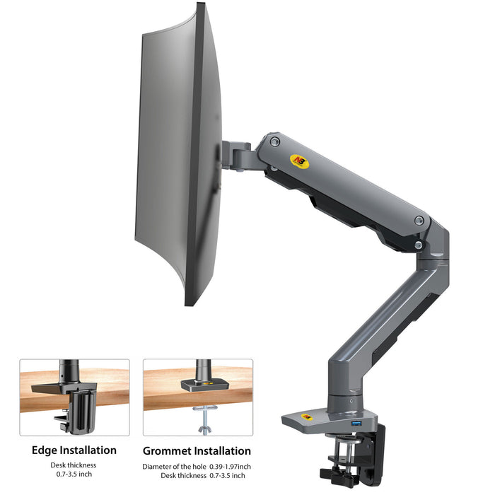 NB Curved Screen Monitor Mount HD G60-G North Bayou for large screens up to 16kg