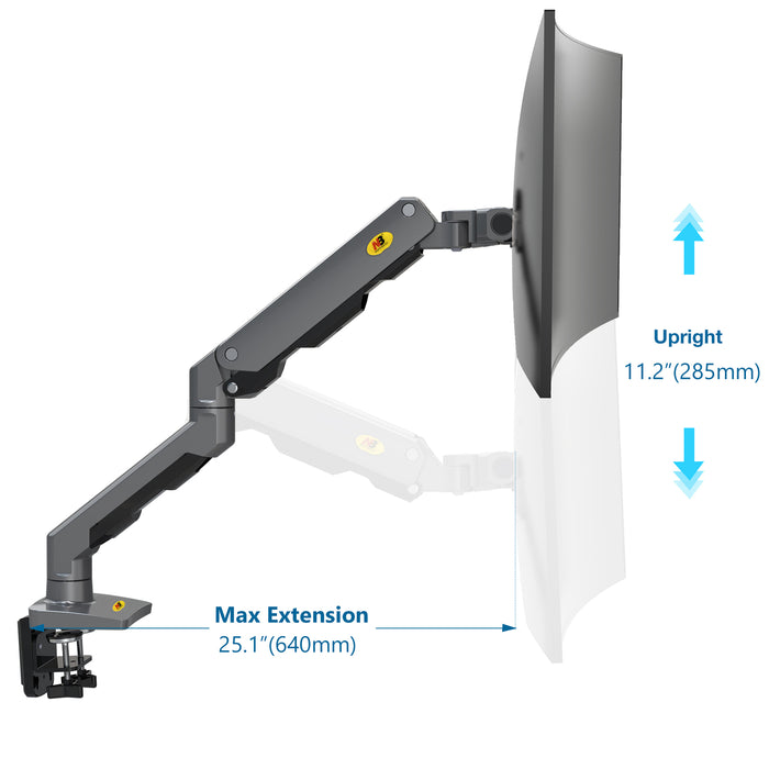 NB Curved Screen Monitor Mount HD G60-G North Bayou for large screens up to 16kg