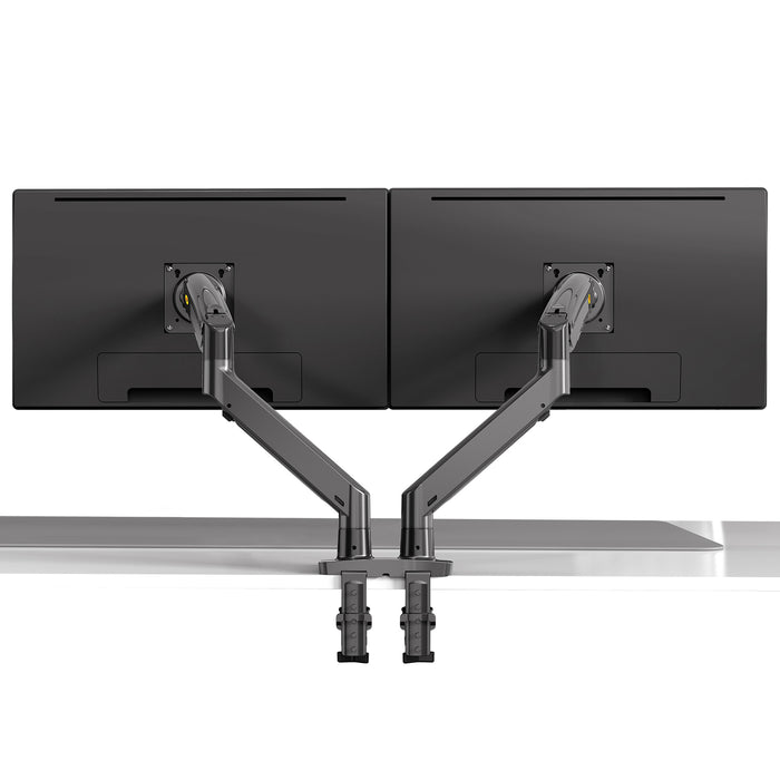 NEW G75 Model Dual Monitor Screen Desktop Monitor Mount, 3-12kg per arm, Gunmetal Grey