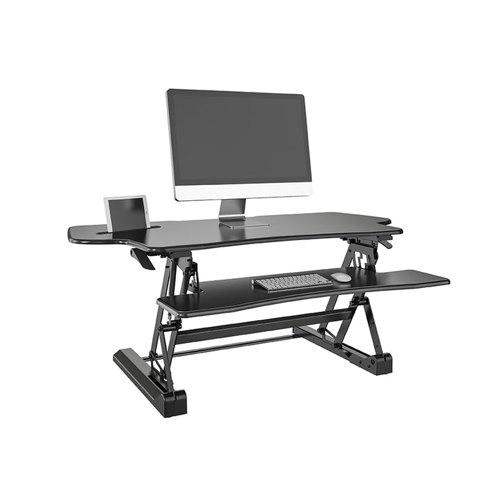 Sit Stand Desk Adjustable Riser Ergonomic Work Station 1200x590mm GLD07L
