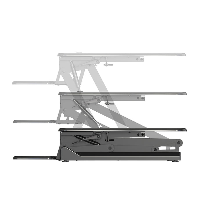 Sit Stand Desk Adjustable Riser Ergonomic Work Station 730x590mm GLD07S