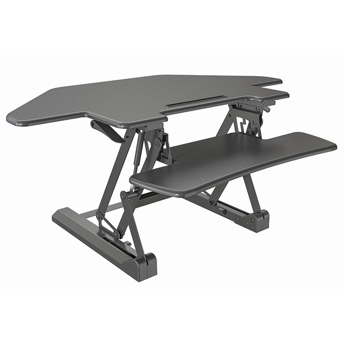 Sit Stand Desk Adjustable Riser Ergonomic Work Station Corner 1000x600mm GLD07T