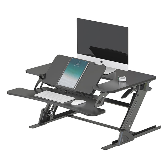 Sit Stand Desk Adjustable Riser Ergonomic Work Station 890x522mm GSD06B
