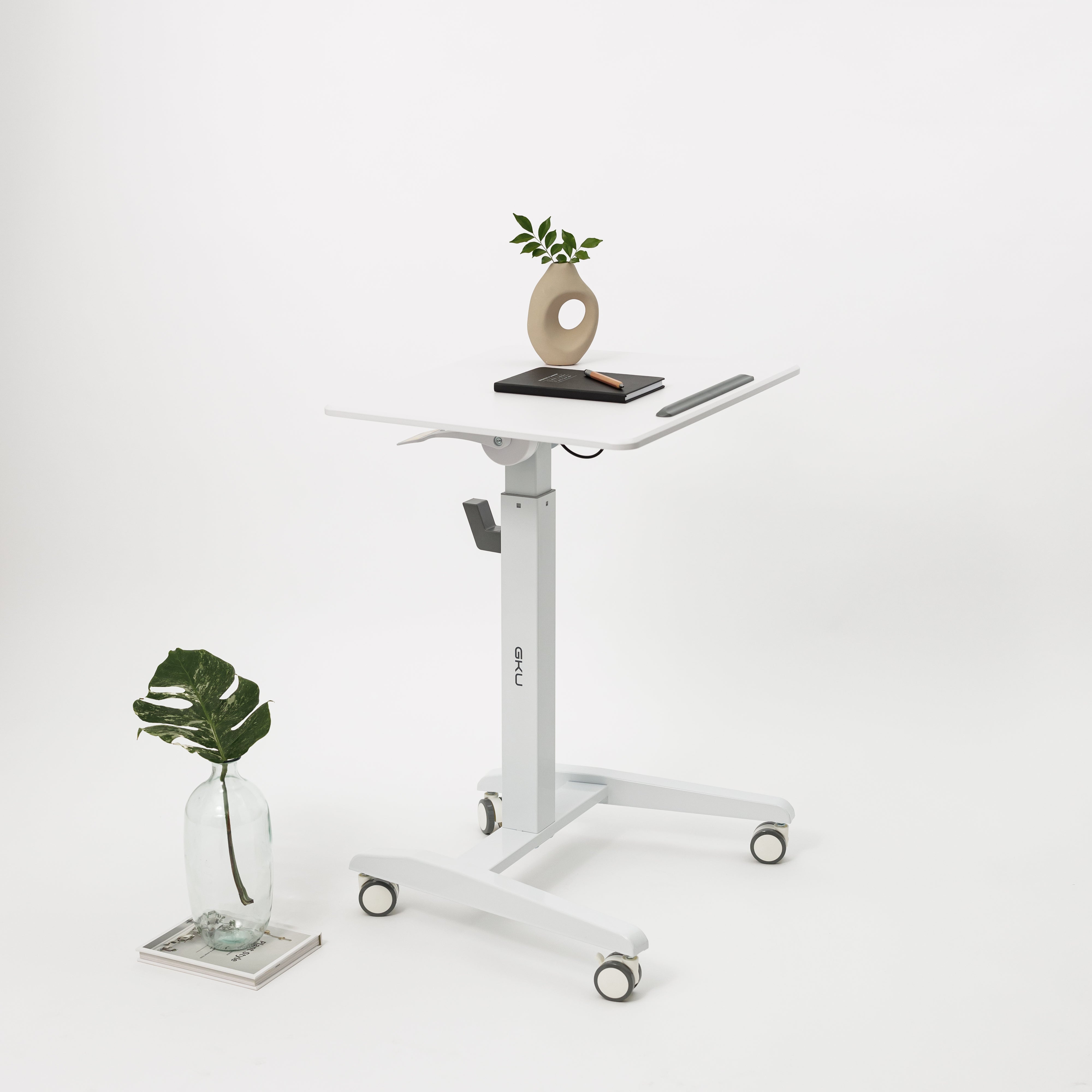 GKU Mobile Standing Desk - Height Adjustable Desk SmartUp-V4 | gku.
