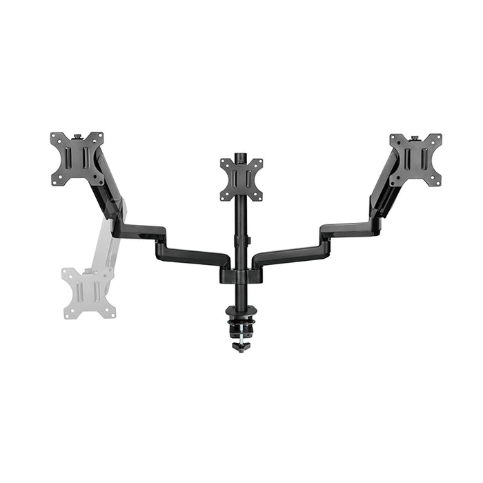 Pole Mounted Gas Spring Monitor Arms Mount Stand 3 Screens
