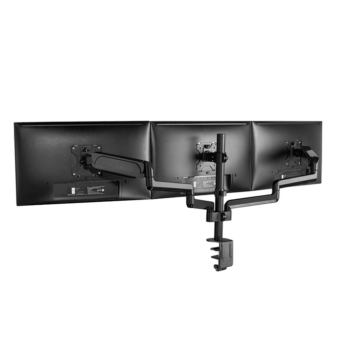 Pole Mounted Gas Spring Monitor Arms Mount Stand 3 Screens