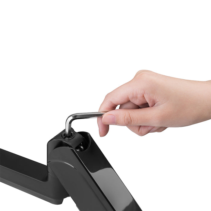 Pole Mounted Gas Spring Monitor Arms Mount Stand 3 Screens