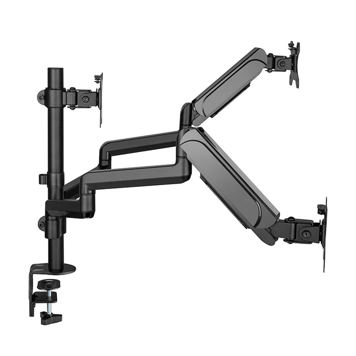 Pole Mounted Gas Spring Monitor Arms Mount Stand 3 Screens