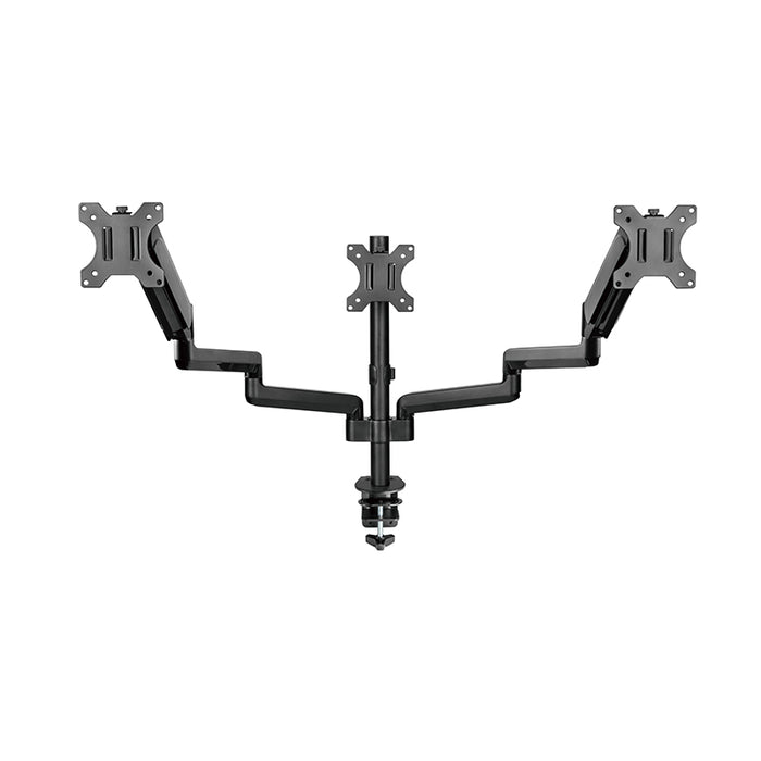 Pole Mounted Gas Spring Monitor Arms Mount Stand 3 Screens