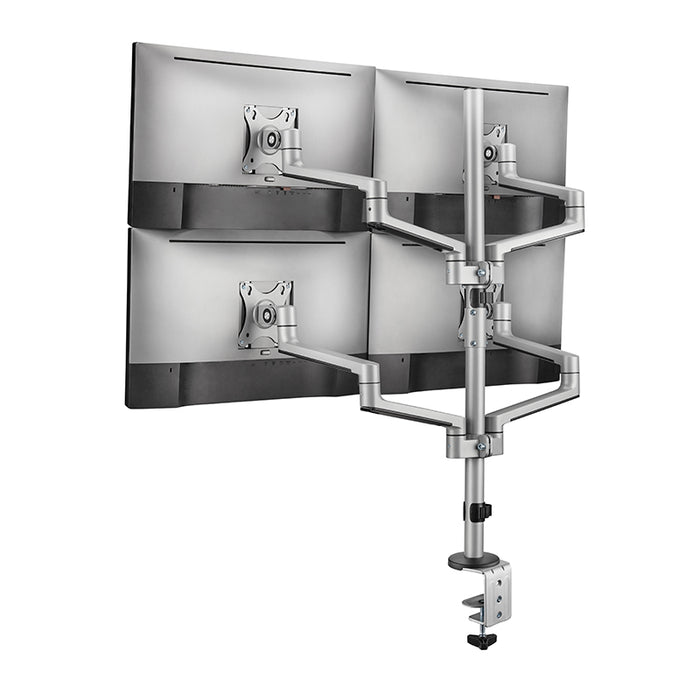 Premium Aluminum Articualting Monitor Arms Mount Stands 4 screens