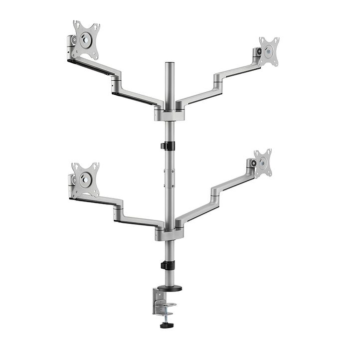 Premium Aluminum Articualting Monitor Arms Mount Stands 4 screens