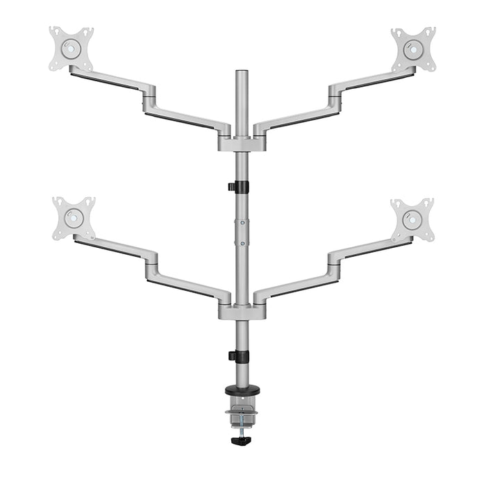 Premium Aluminum Articualting Monitor Arms Mount Stands 4 screens
