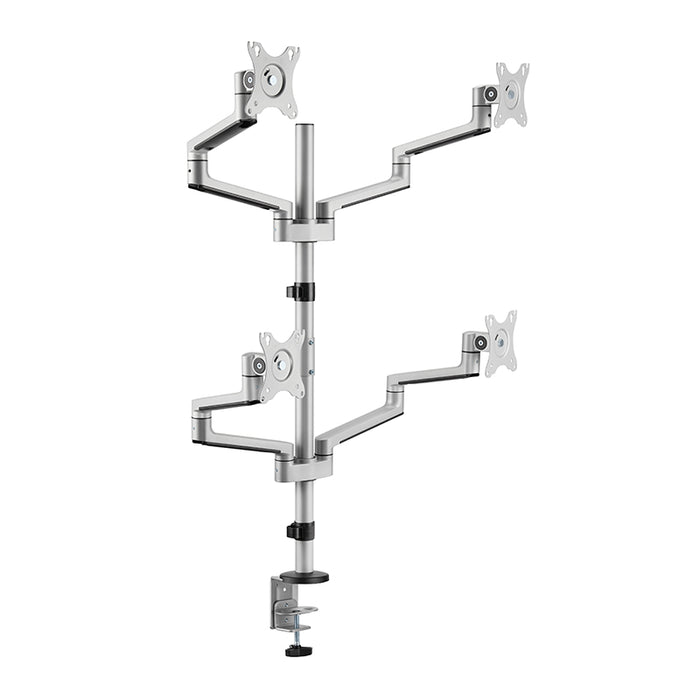 Premium Aluminum Articualting Monitor Arms Mount Stands 4 screens