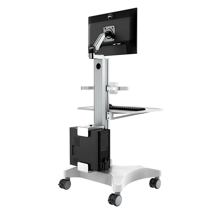 Clinic Mobile Computer Cpu Monitor Cart 1150mm