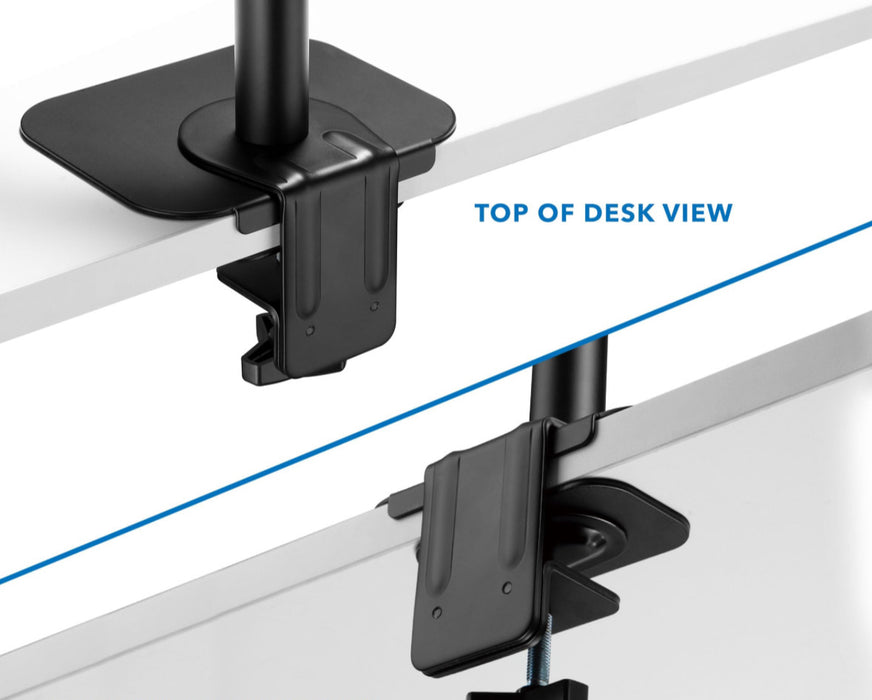 Reinforcement Plate Solid Metal Desk Clamp Base Support for Monitor Arm Protects Desktop