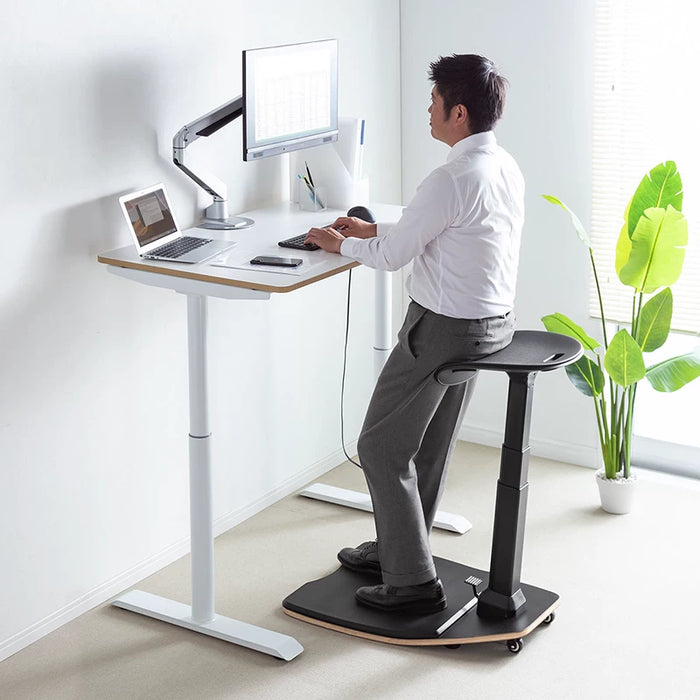 Ergonomic Standing Stool with Anti-Fatigue Mat & Wheels, Height Adjustable Sit Stand Chair for Home Office1. Ergonomic Standing Stool with Anti-Fatigue Mat & Wheels, Height Adjustable Sit Stand Chair for Home Office