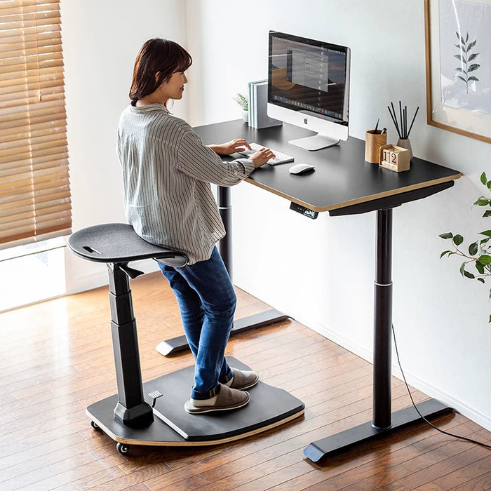 Ergonomic Standing Stool with Anti-Fatigue Mat & Wheels, Height Adjustable Sit Stand Chair for Home Office1. Ergonomic Standing Stool with Anti-Fatigue Mat & Wheels, Height Adjustable Sit Stand Chair for Home Office