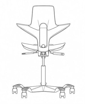 Saddle ChairStanding-Mate Chair: The First Leaning Ergonomic Chair Designed for Standing Desks