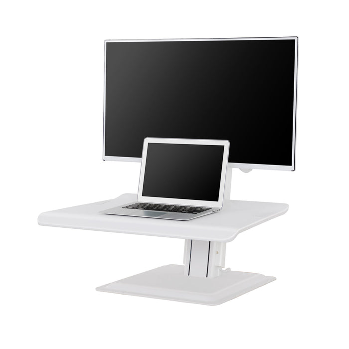 st15w Free Standing Screen Sit Stand 22"-32" up to 11kg - white