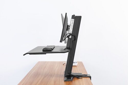 St25b Work station Standing Monitor Mount Sit Stand 22"-32"" up to 11kg - black