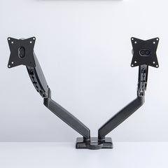 gku™ PRO-Riser© Dual Monitor Desk Mount Arm Gas Spring | gku.