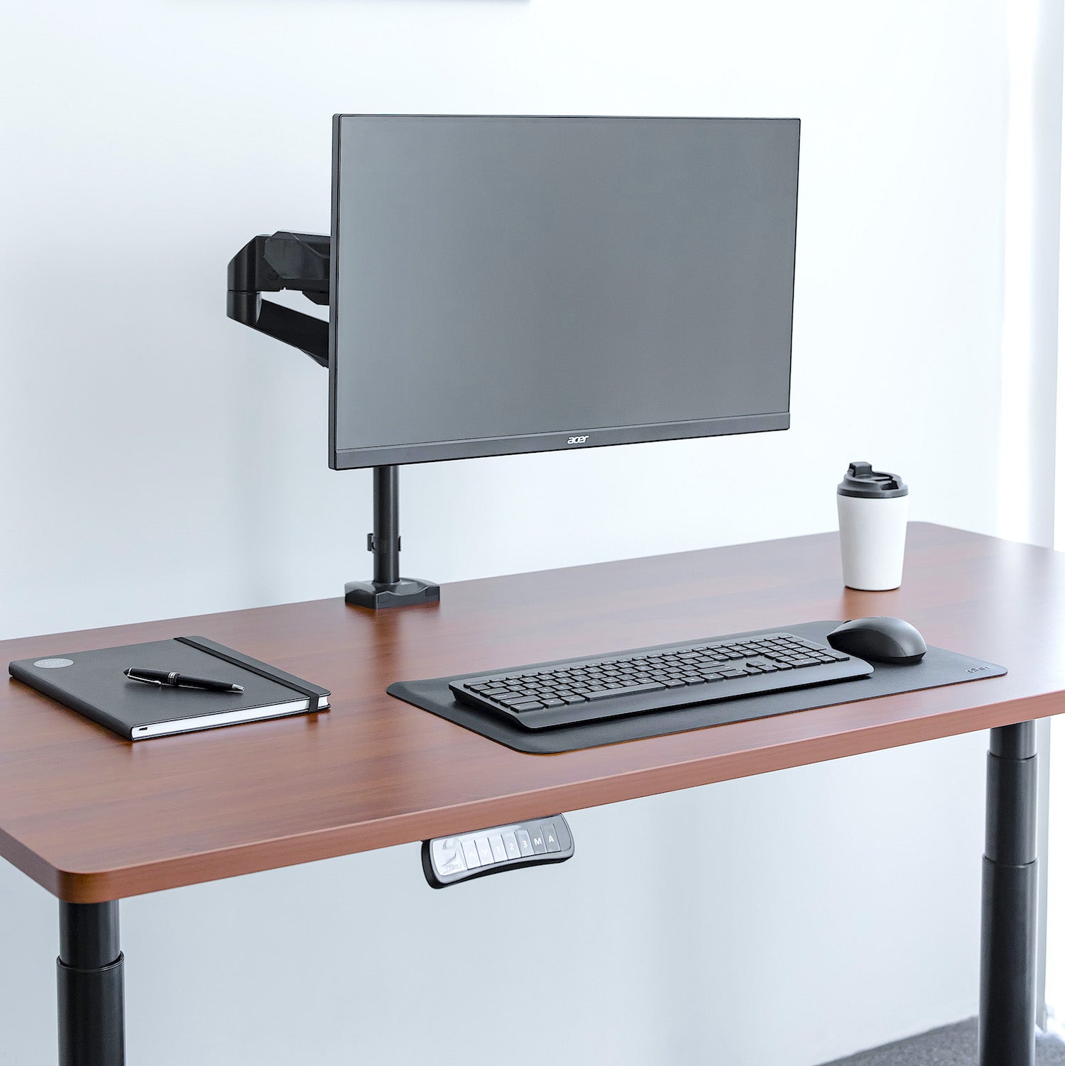 gku PRO-Riser V1 LCD Monitor Desk Mount Gas Spring Fully Adjustable Monitor Arm | gku.