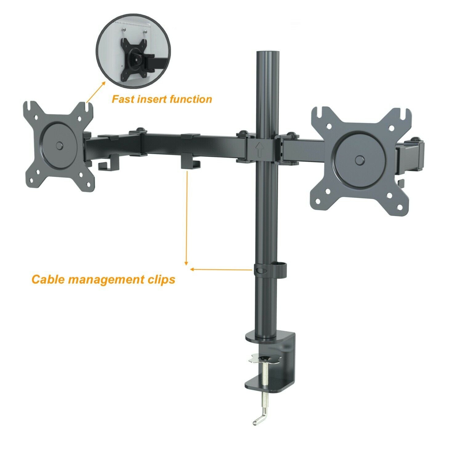 gku™ EYZ-Riser Dual Monitor Mount Arm | gku.