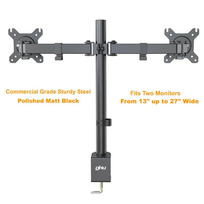 GKU Dual Monitor Mount Arm - EziRiser Monitor Mount