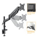 gku PRO-Riser V1 LCD Monitor Desk Mount Gas Spring Fully Adjustable Monitor Arm | gku.