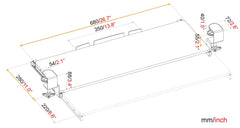 gku™ Underdesk Keyboard tray XL Size ( PRE-ORDER ONLY, EDT 20/04/22) | gku.