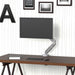 gku™ PRO-Riser© Single Monitor Desk Mount Gas Spring | gku.