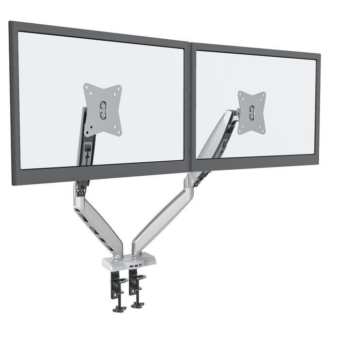 gku™ PRO-Riser© Dual Monitor Desk Mount Arm Gas Spring | gku.