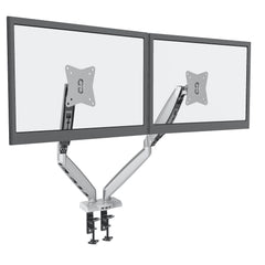 gku™ PRO-Riser© Dual Monitor Desk Mount Arm Gas Spring | gku.