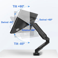 gku™ EZY-Riser Gas Spring Monitor Arm | gku.